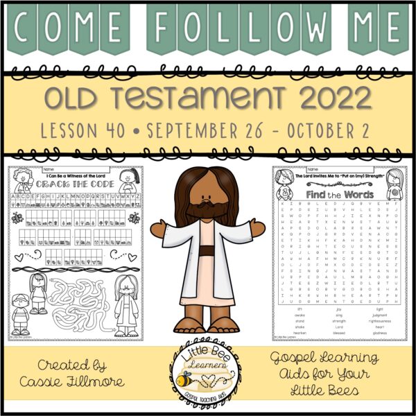 Come, Follow Me 2022 - Lesson 40 - Old Testament